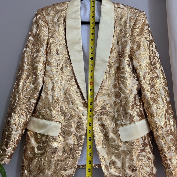 Men’s gold sequins jacket - Picture 6 of 9